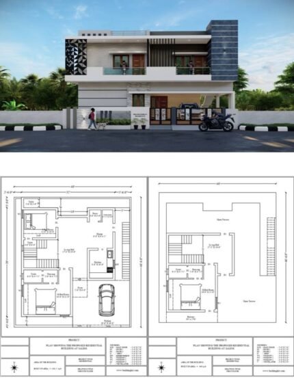 40'0" x 46'6" sq ft (2D+3D)